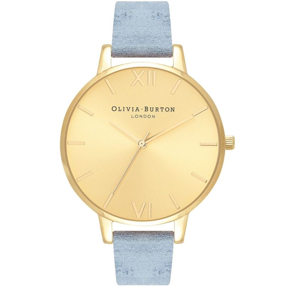 Olivia Burton – Blaue Kunstlederuhr