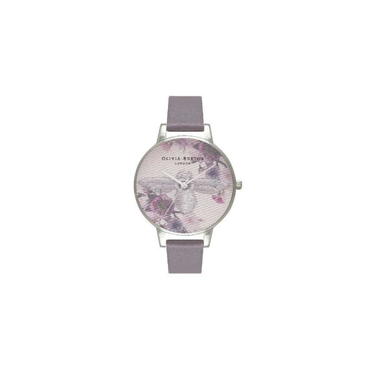 Olivia Burton – Graue Kunstlederuhr
