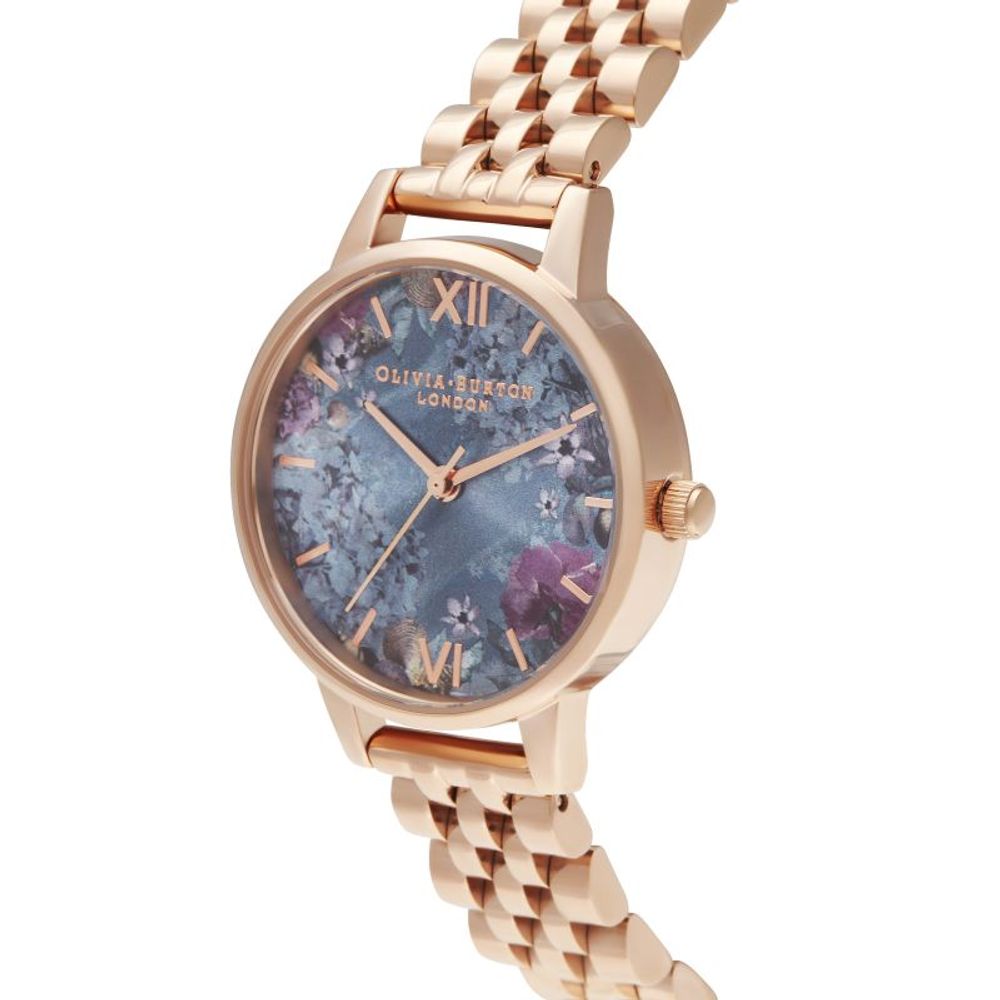 Olivia Burton – Mehrfarbige Edelstahluhr