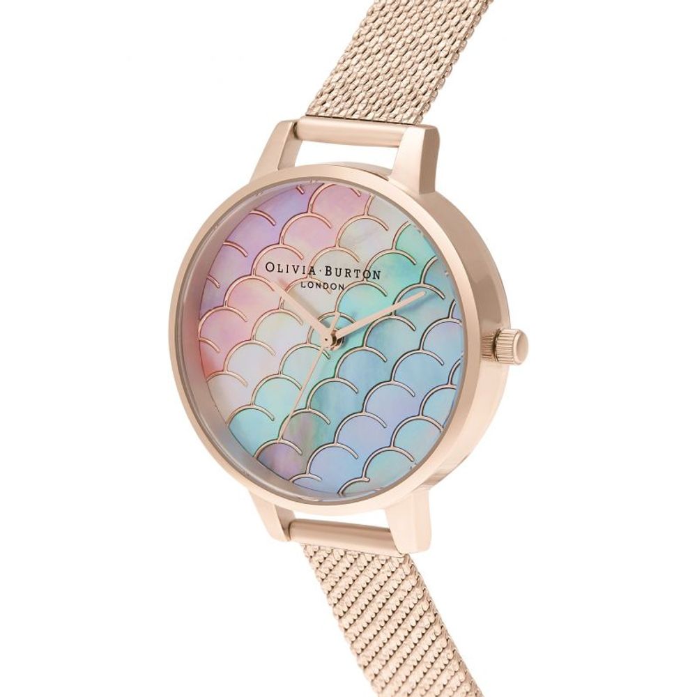 Olivia Burton – Mehrfarbige Edelstahluhr