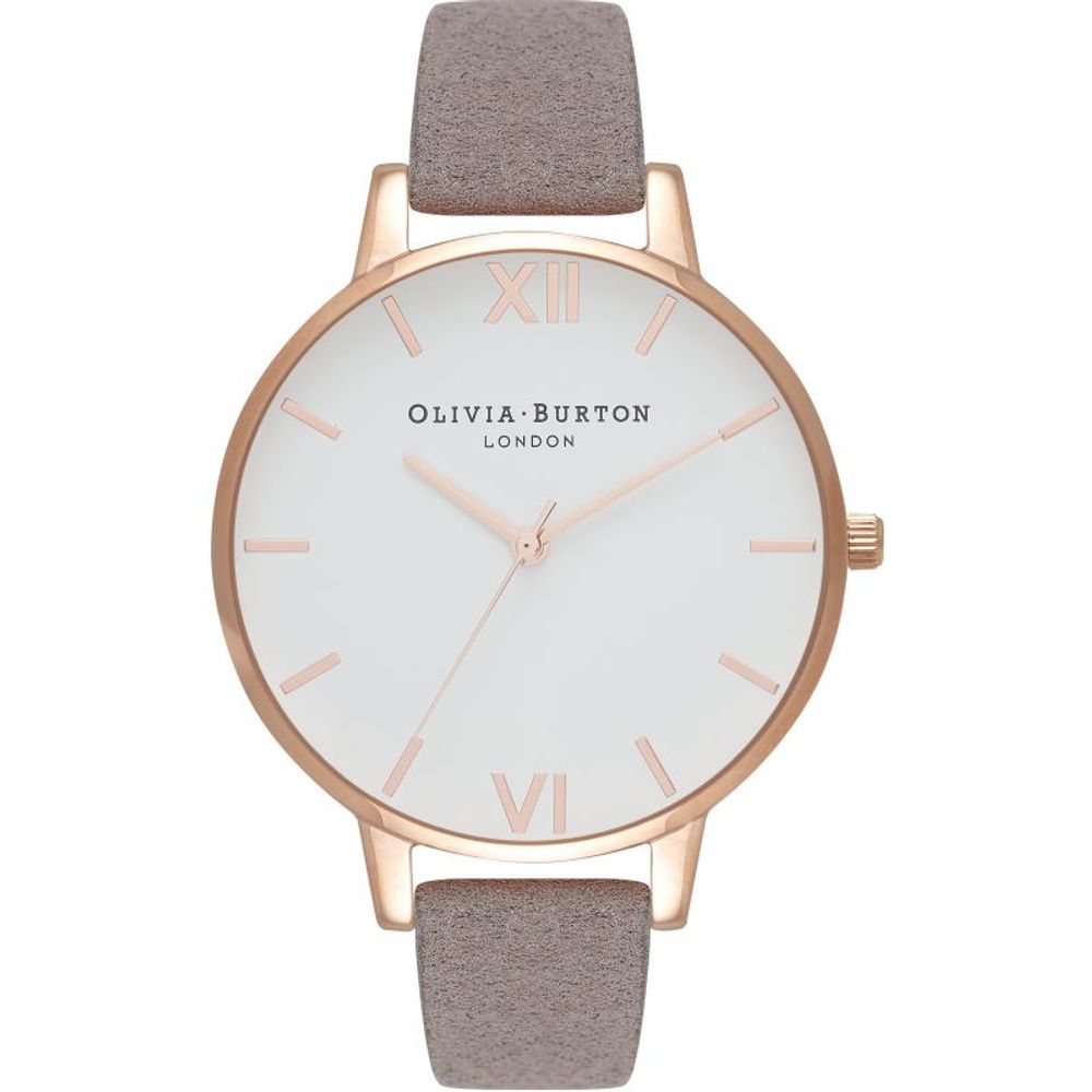 Olivia Burton – Graue Kunstlederuhr