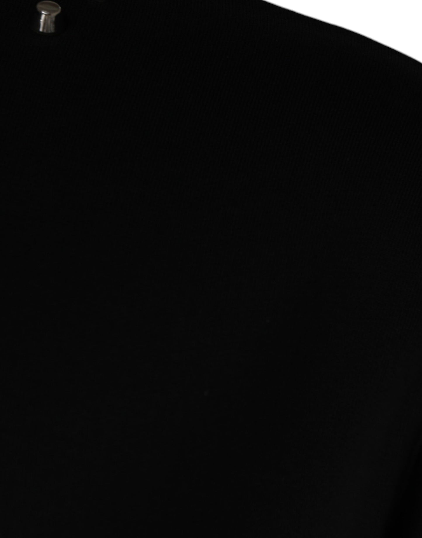 Dolce & Gabbana – Schwarzes Pullover-Sweatshirt mit Logo und Nieten