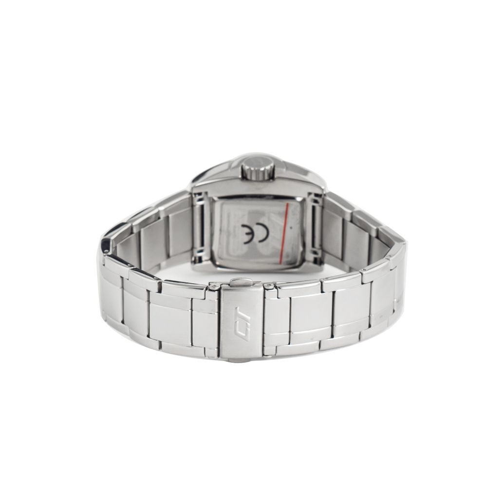 Chronotech Silberne Edelstahluhr