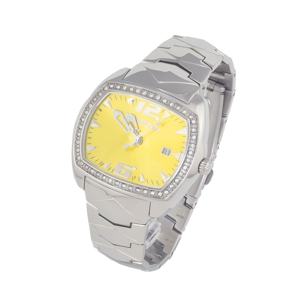 Chronotech Silberne Edelstahluhr