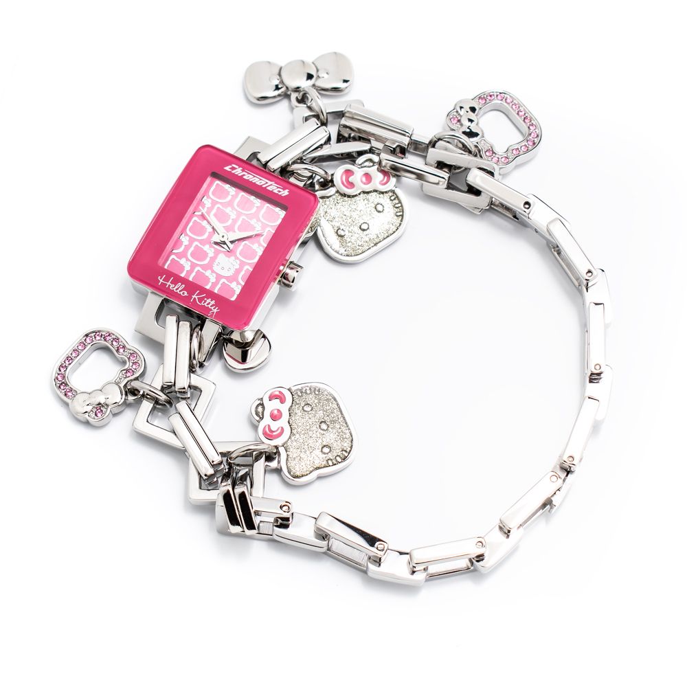 Chronotech Silberne Edelstahluhr