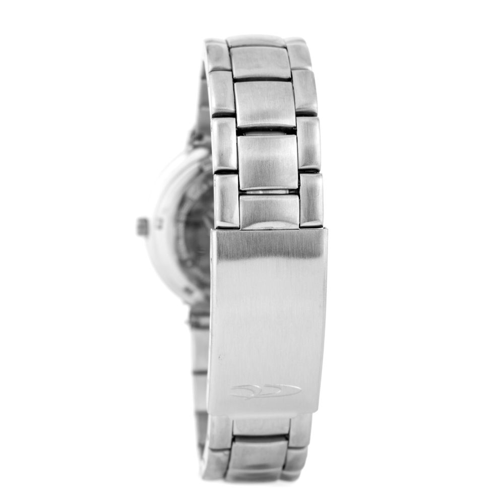 Chronotech Silberne Edelstahluhr