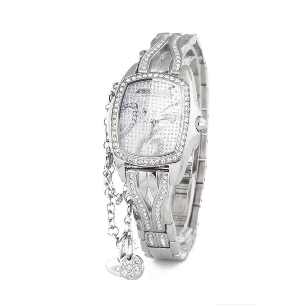 Chronotech Silberne Edelstahluhr