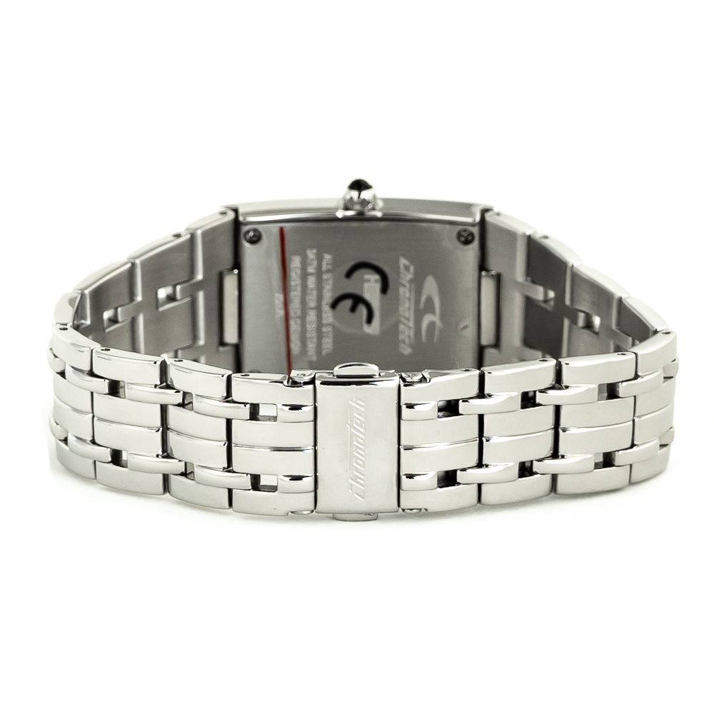 Chronotech Silberne Edelstahluhr
