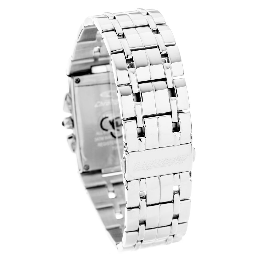Chronotech Silberne Edelstahluhr