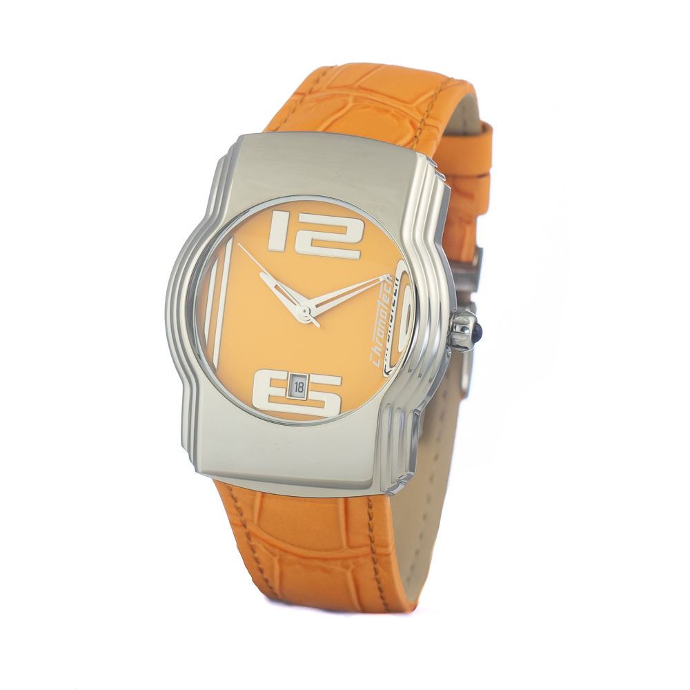 Chronotech Orange Lederuhr