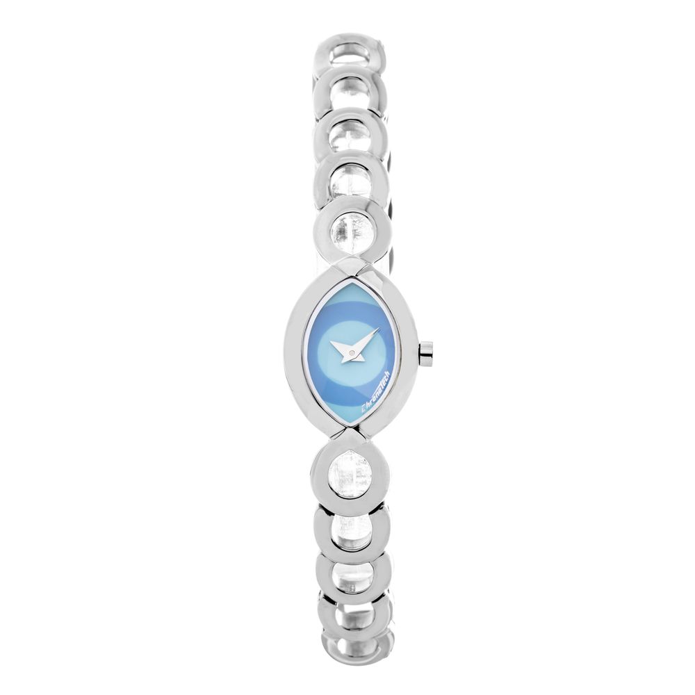 Chronotech Silberne Edelstahluhr