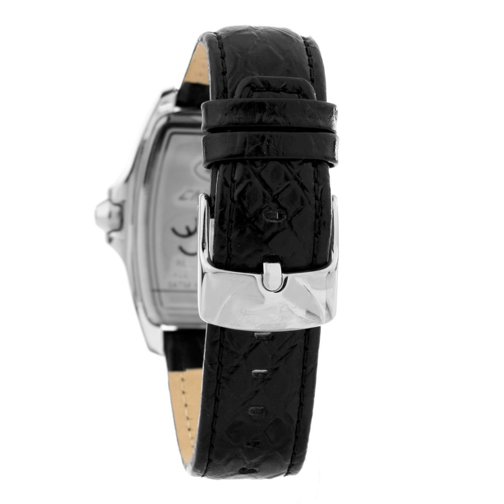 Chronotech Black Leather Dress Watch