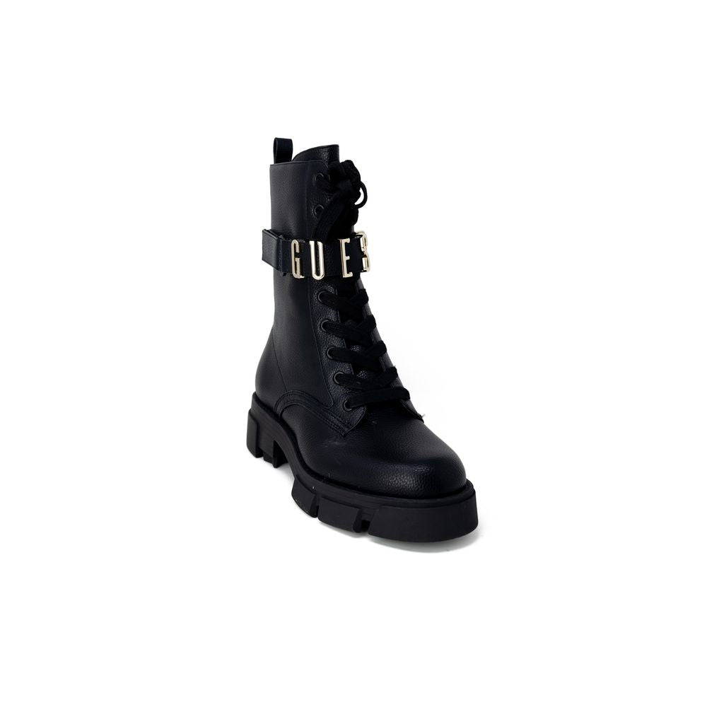 Guess – Stiefel aus schwarzem Kunstleder