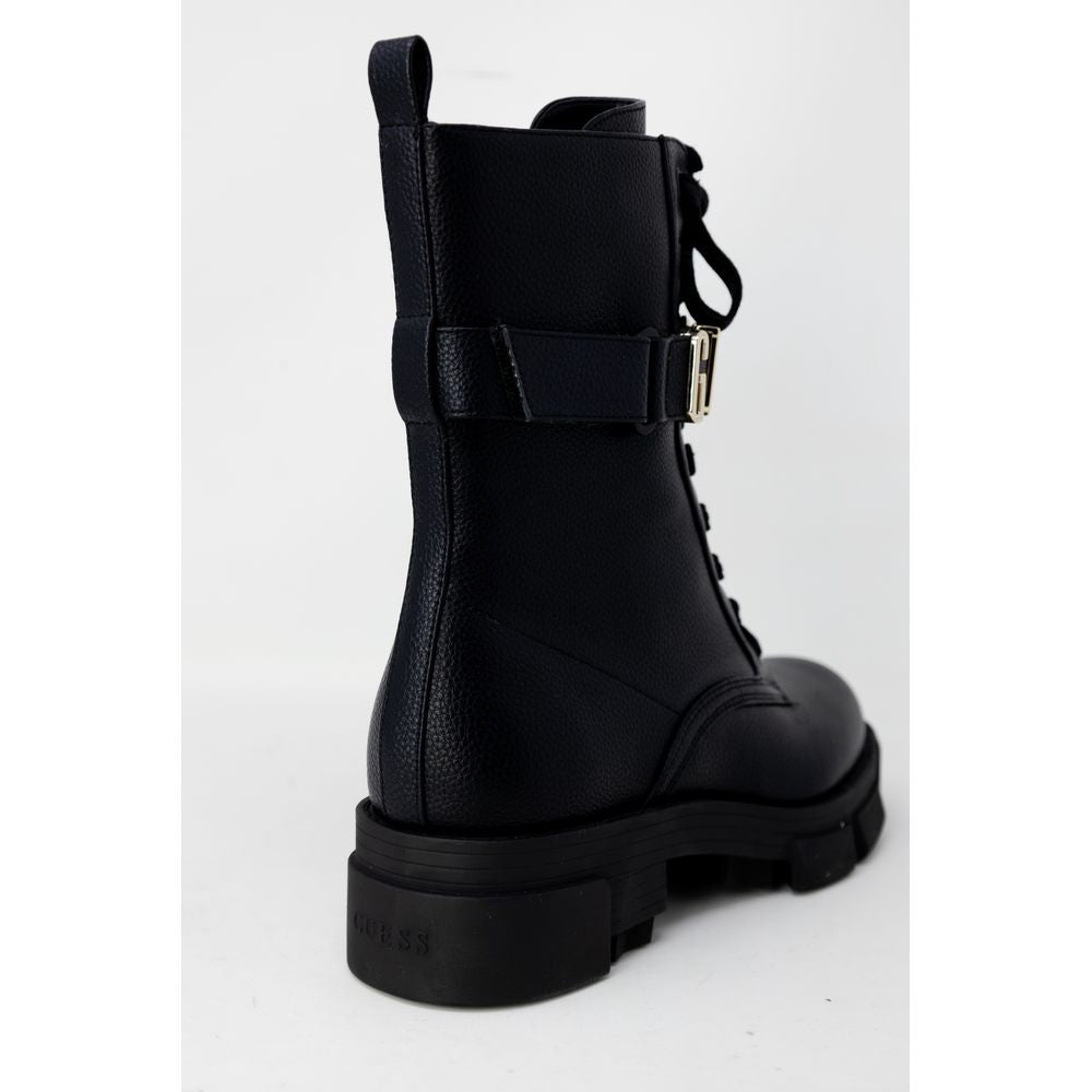 Guess – Stiefel aus schwarzem Kunstleder