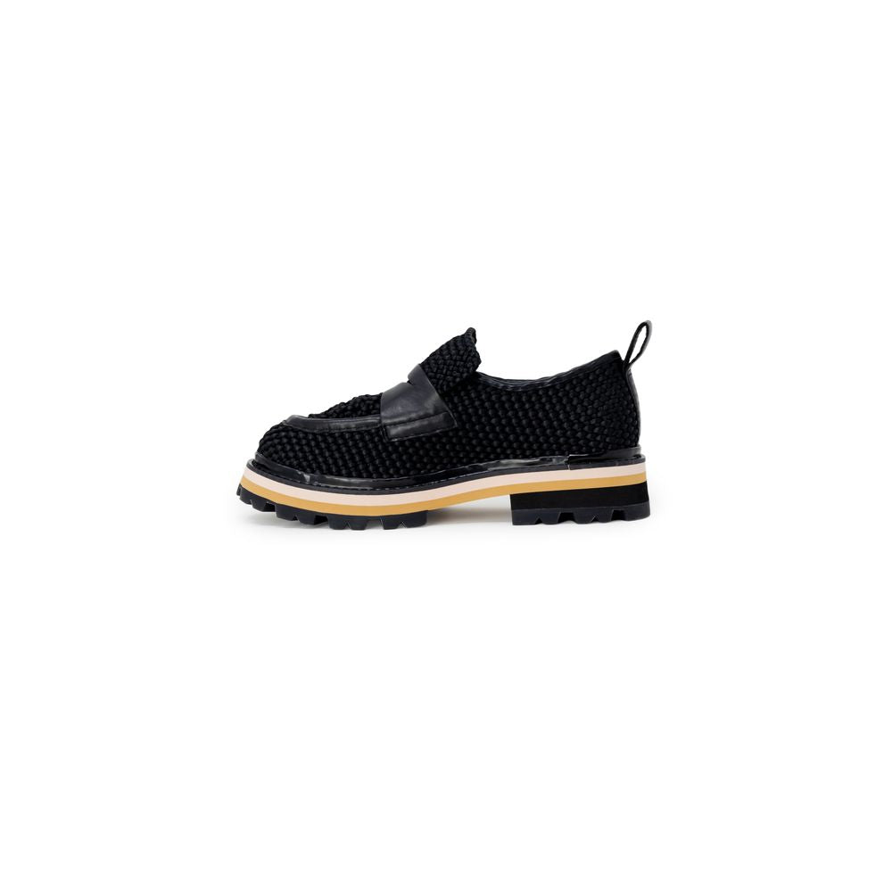 ASH Plateauschuhe aus schwarzem Leder