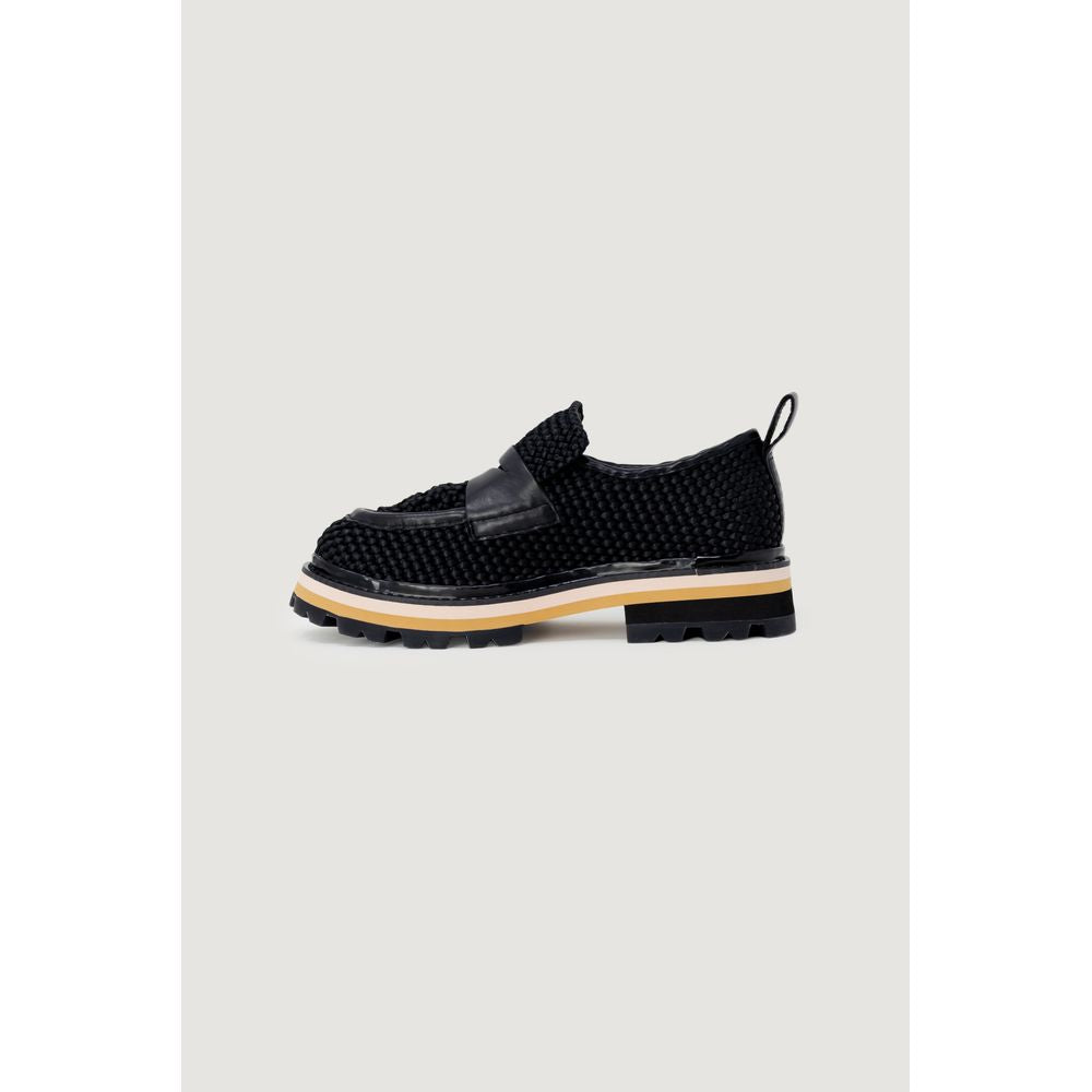 ASH Plateauschuhe aus schwarzem Leder