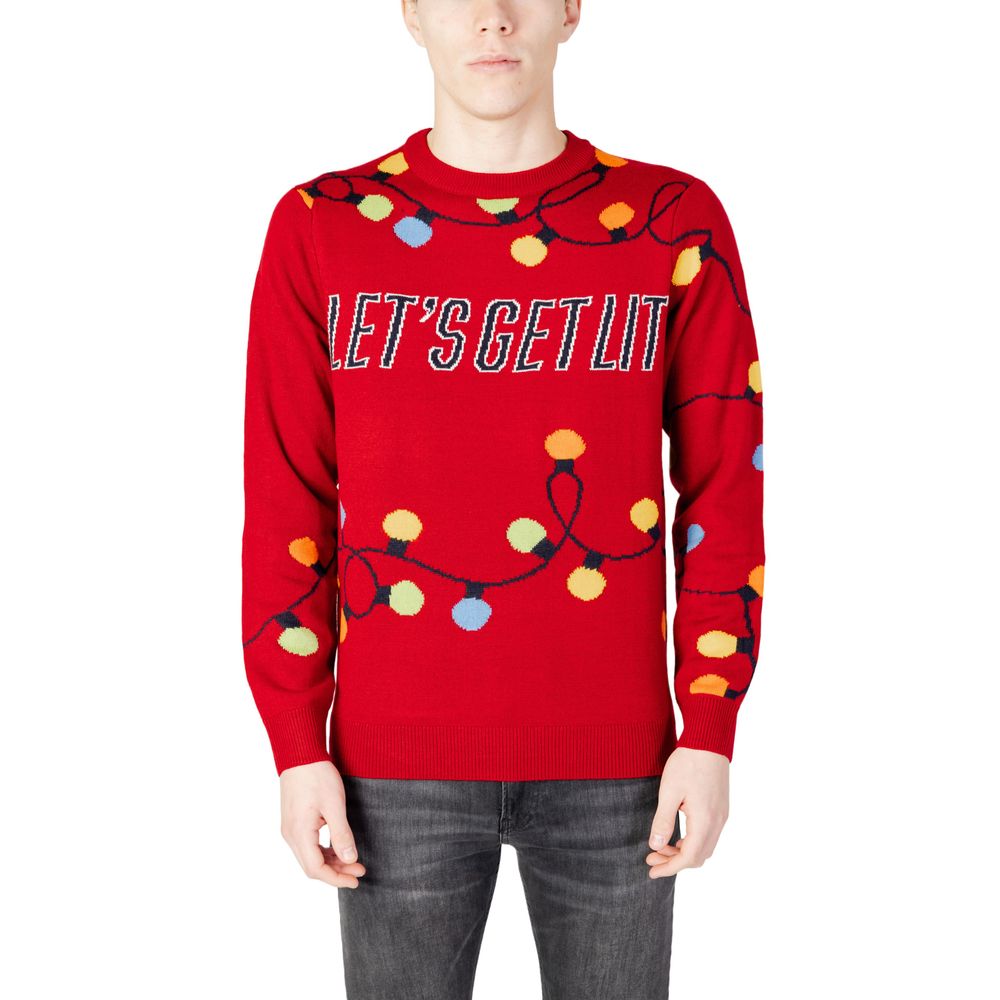 Only & Sons – Roter Marabu-Pullover
