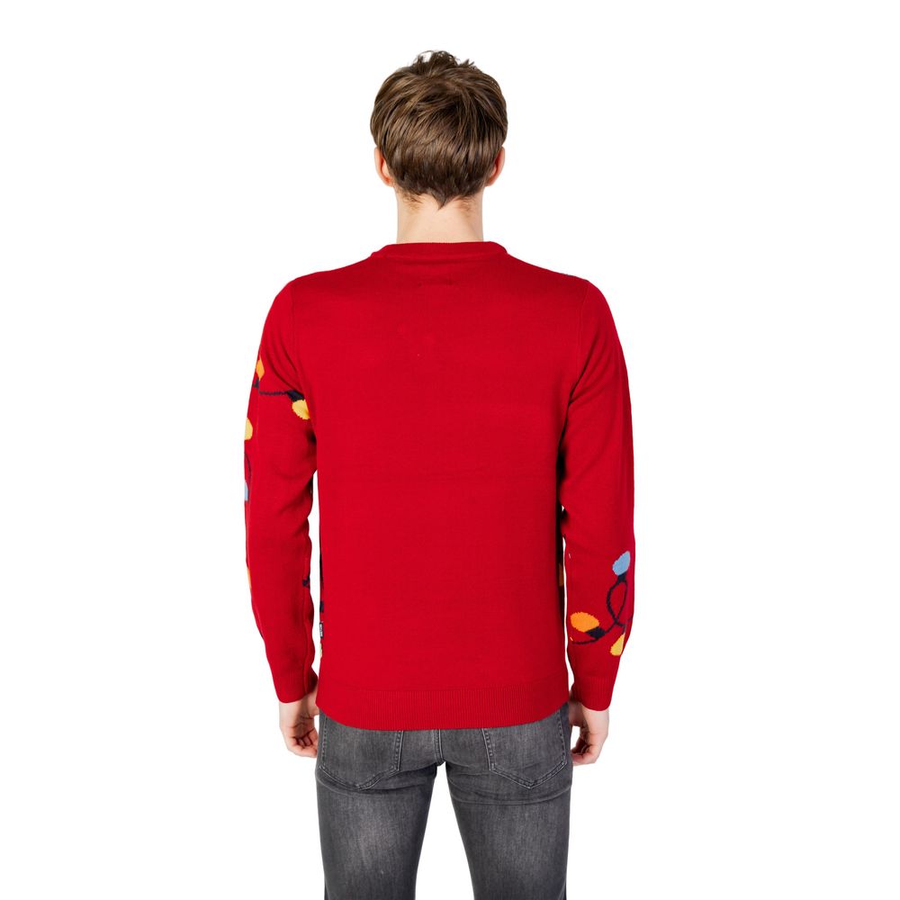 Only & Sons – Roter Marabu-Pullover