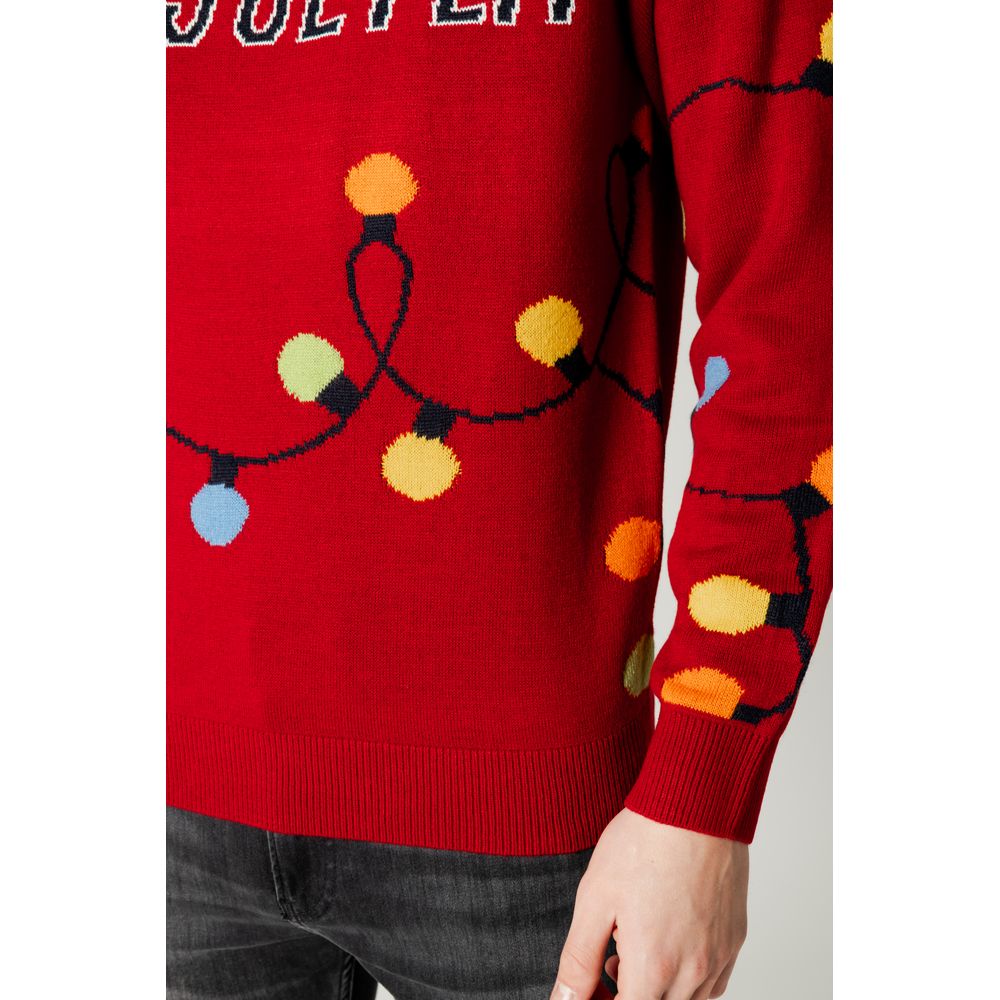 Only & Sons – Roter Marabu-Pullover