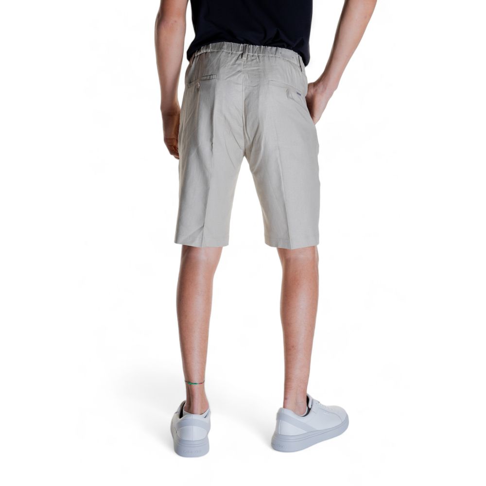 Antony Morato Beige Leinen-Bermuda