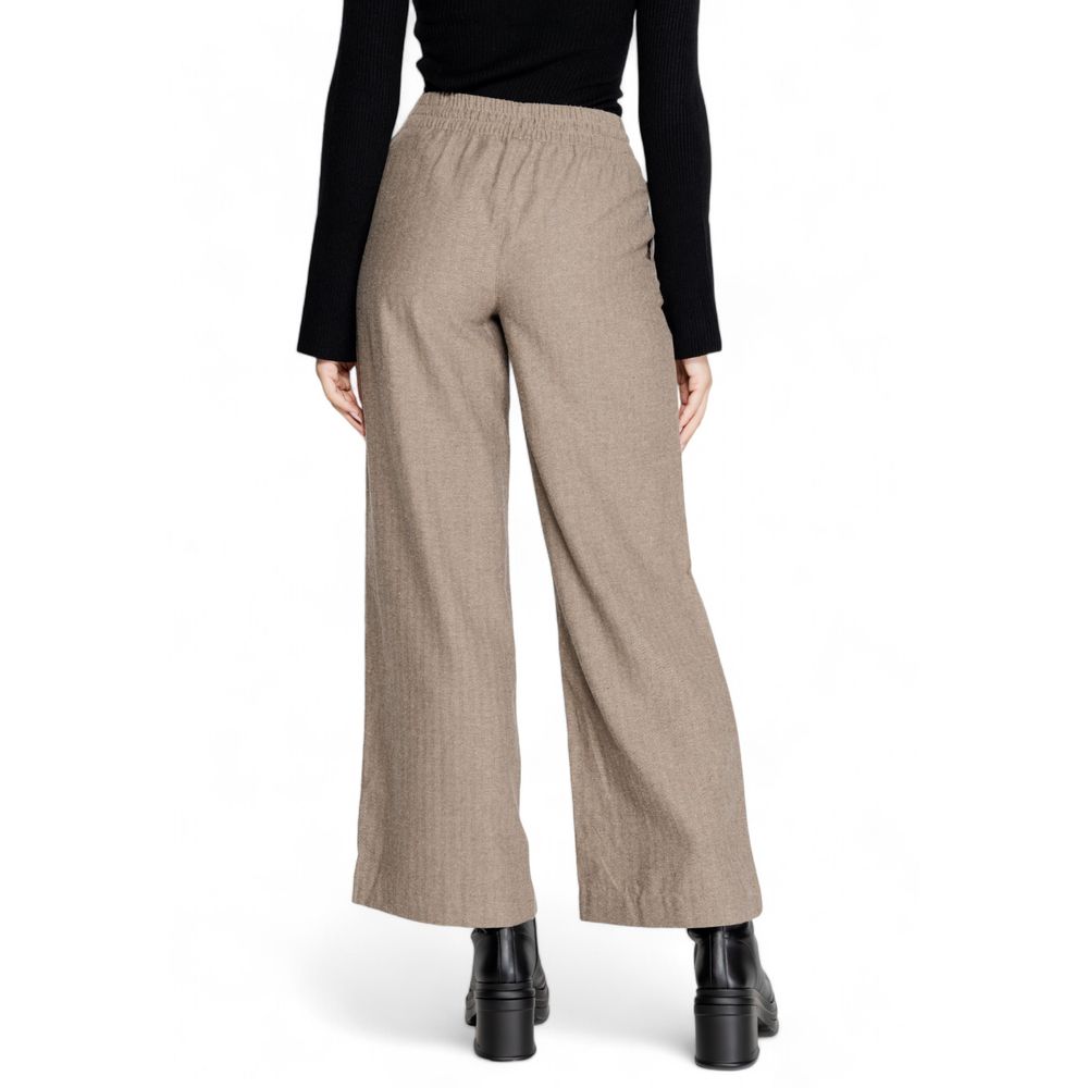 Jacqueline De Yong Braune Baumwollhose