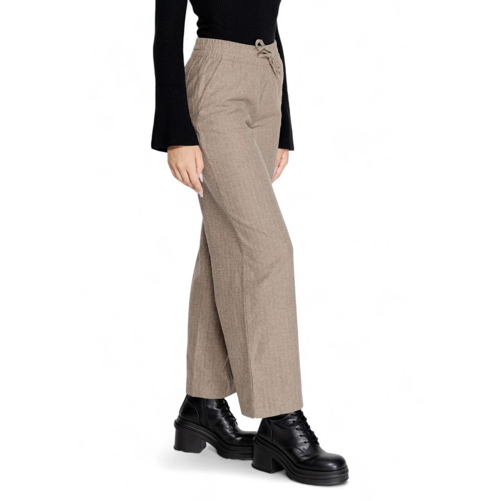 Jacqueline De Yong Braune Baumwollhose