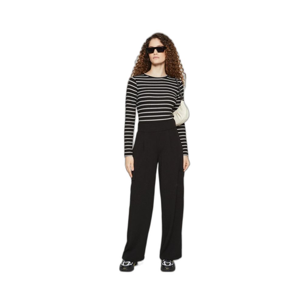 Jacqueline De Yong Schwarze Polyesterhose