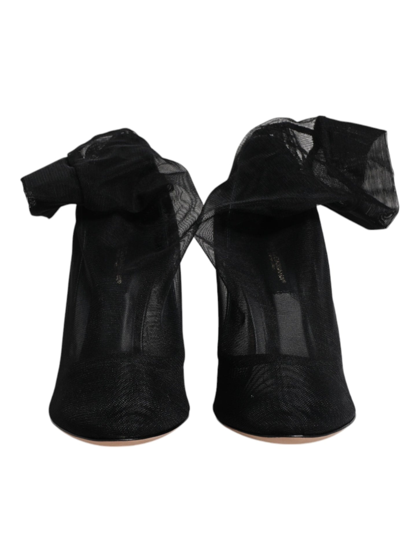 Dolce & Gabbana – Schwarze Stiefel im Sockenstil aus Nylonnetz