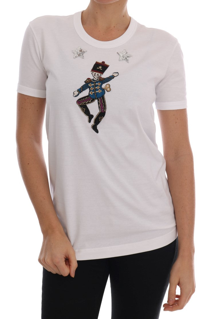 Dolce & Gabbana – Weißes Märchen-T-Shirt aus Baumwolle