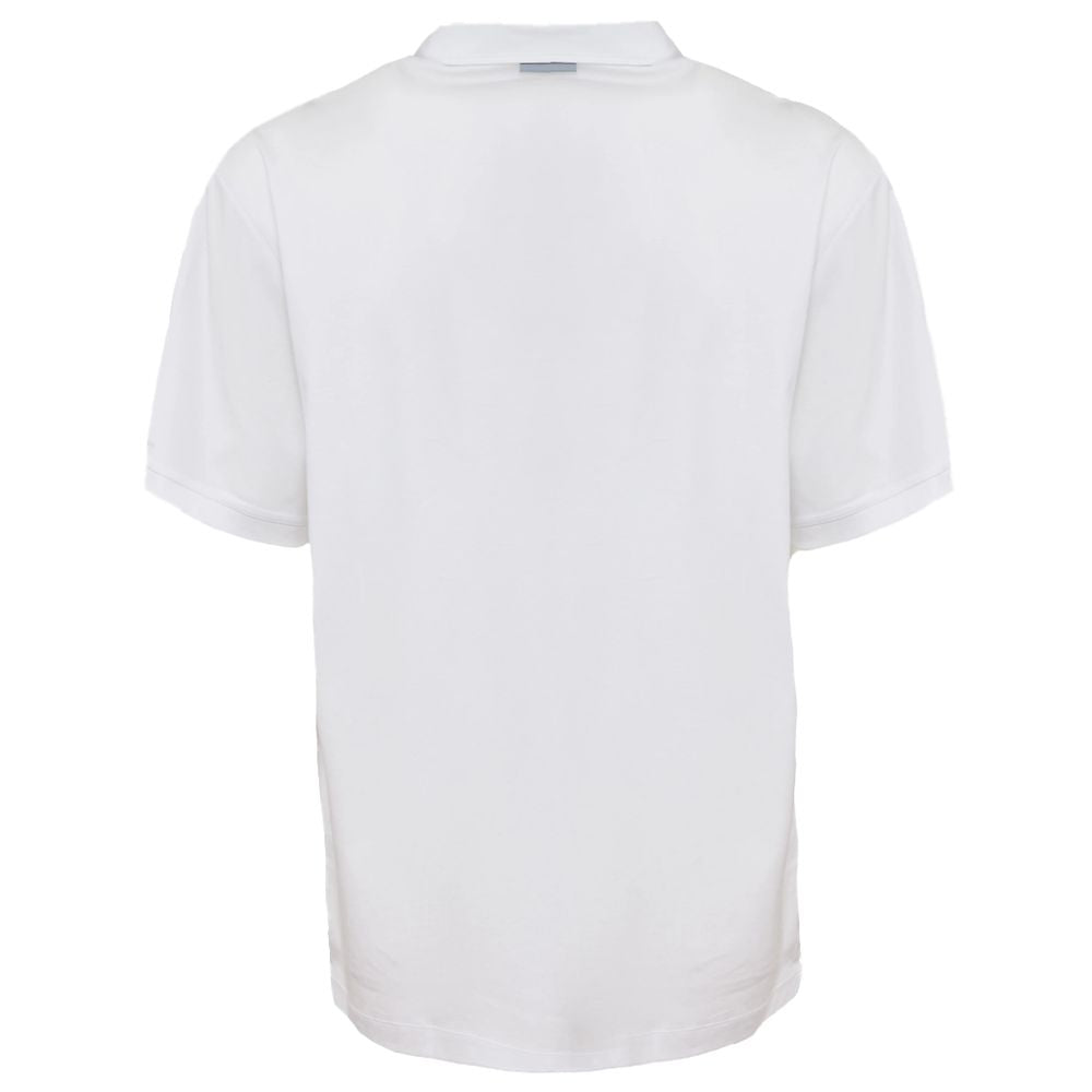Weißes Poloshirt aus Baumwolle von People Of Shibuya