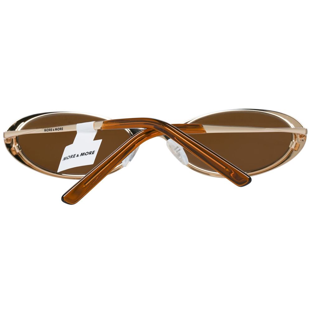 More & More Sonnenbrille aus goldenem Metall