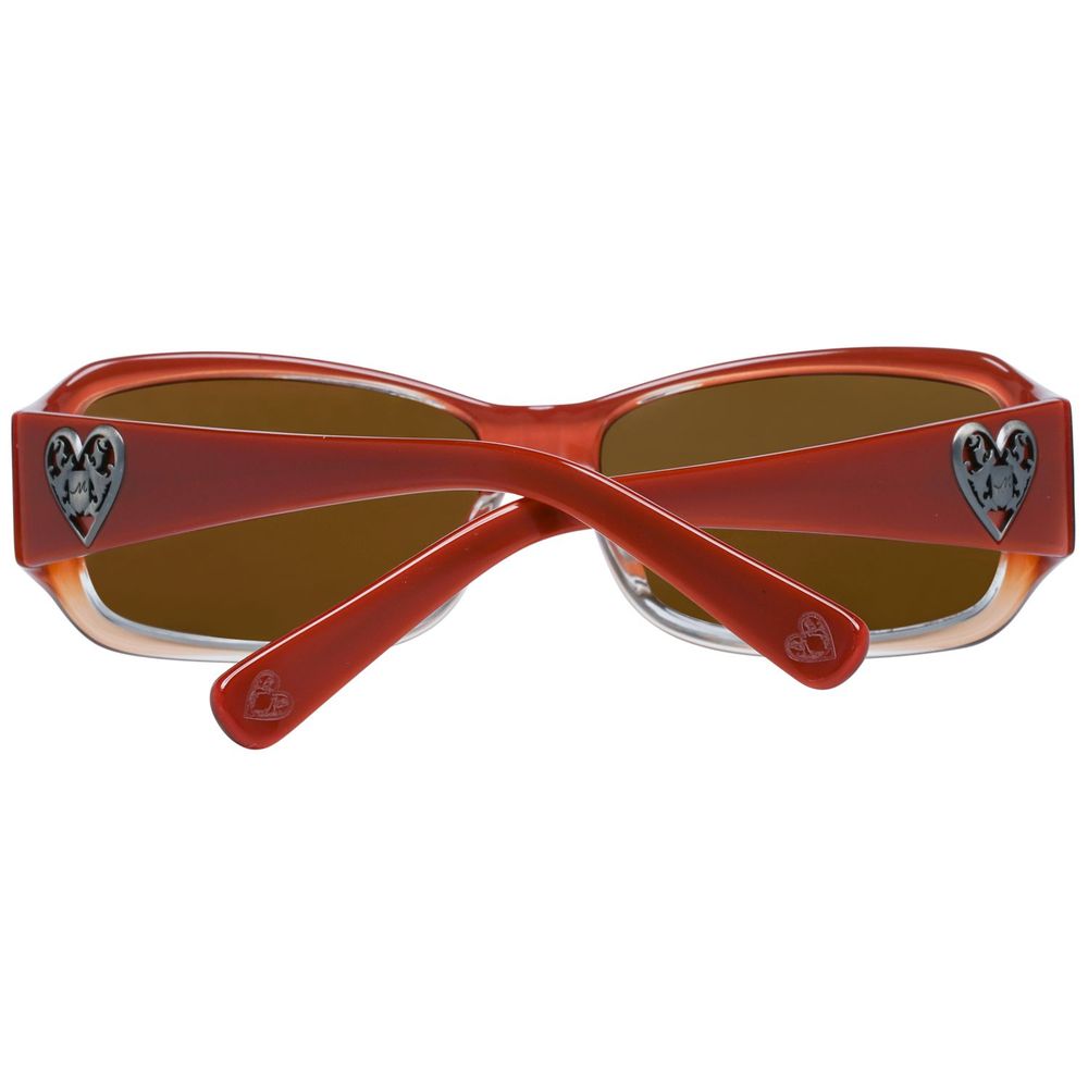 More & More Sonnenbrille aus orangefarbenem Kunststoff