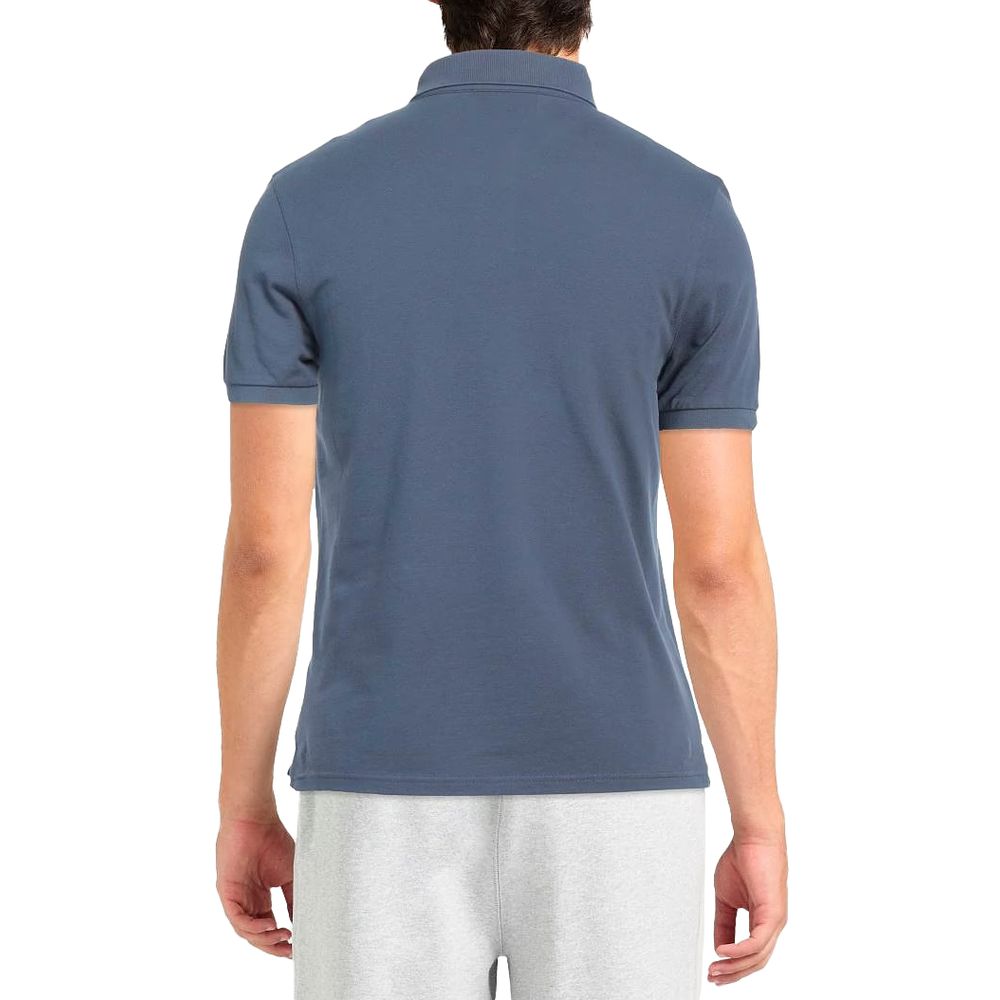 Blaues Poloshirt aus Baumwolle von Alpha Studio