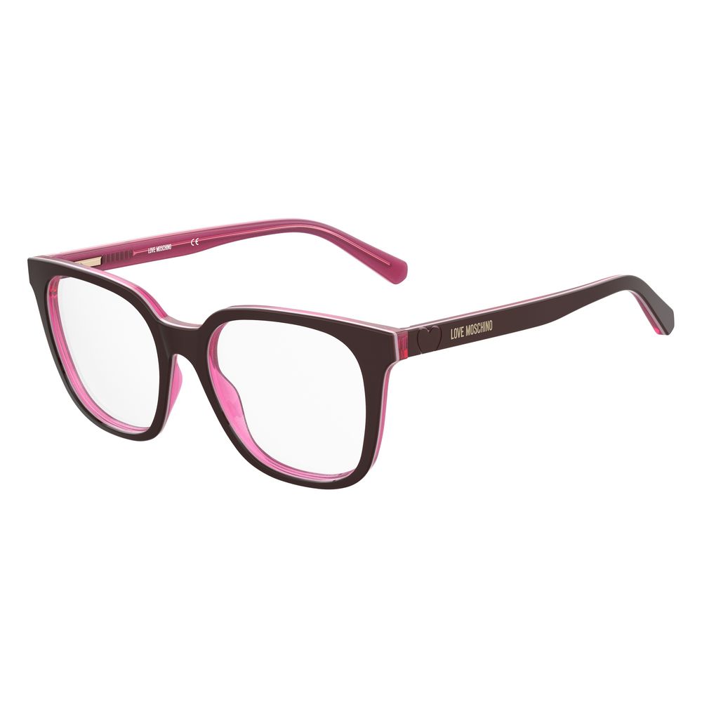 Love Moschino – Burgunderrote Acetat-Brille
