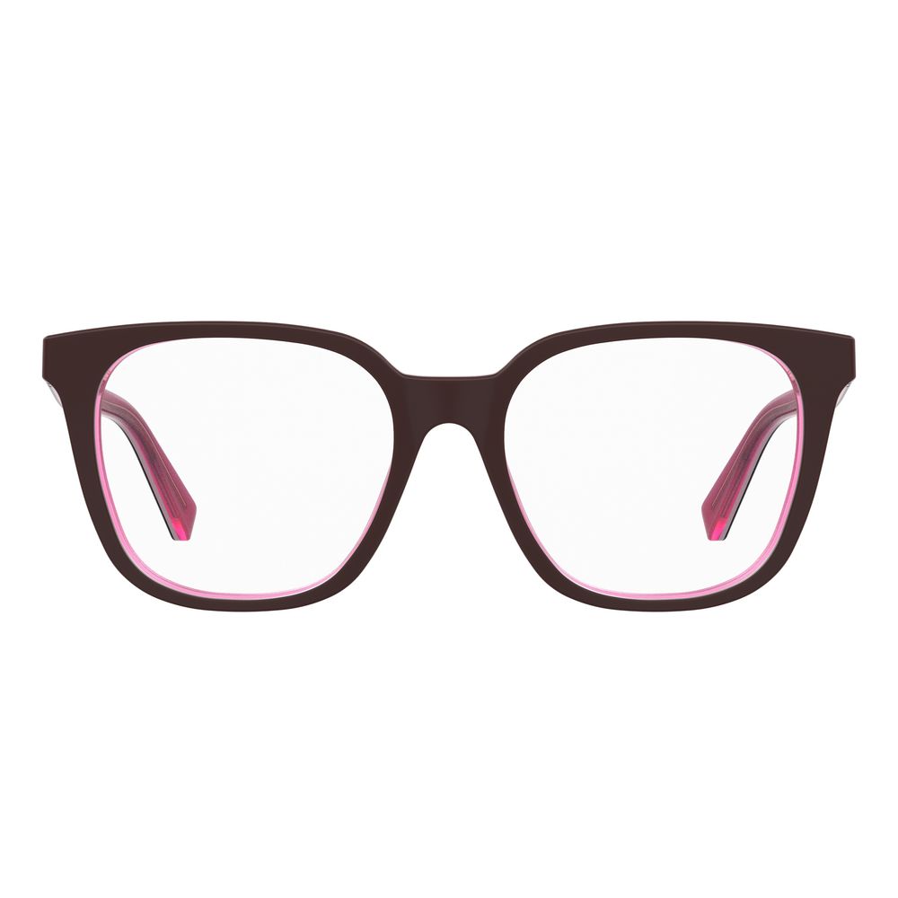 Love Moschino – Burgunderrote Acetat-Brille