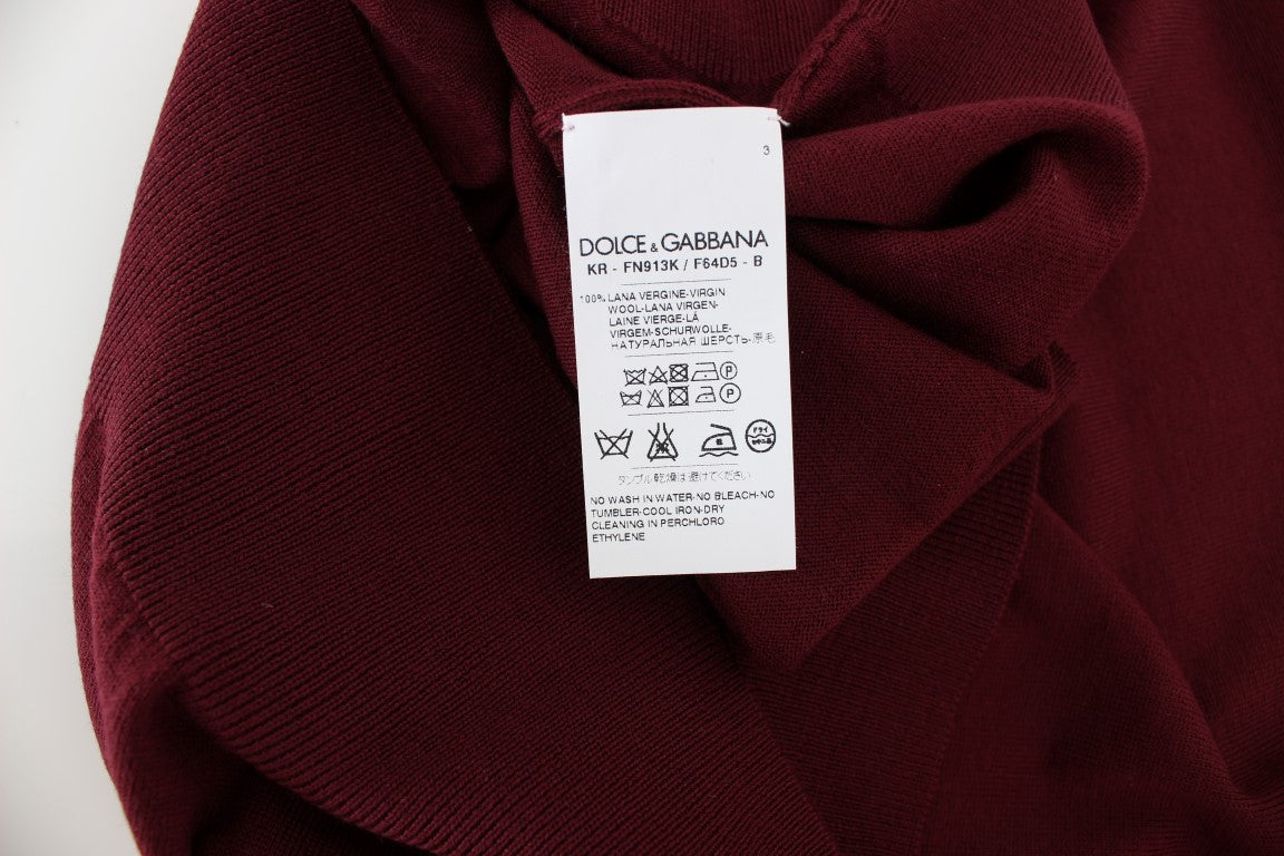 Roter ärmelloser Westepullover mit Rundhalsausschnitt von Dolce & Gabbana