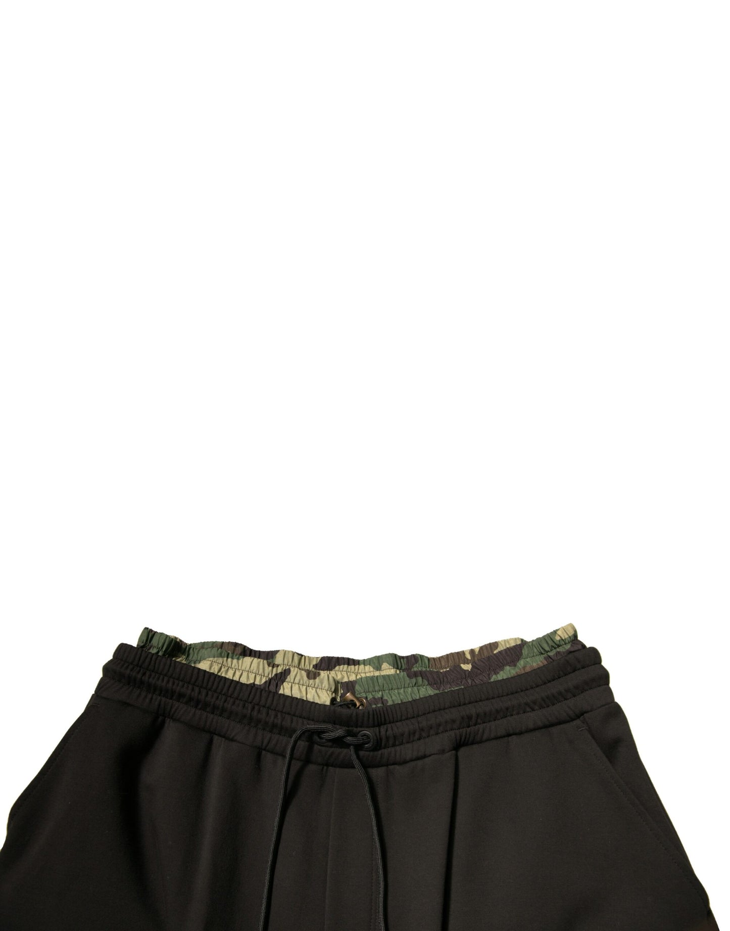 Dolce & Gabbana – Schwarze Cargo-Jogginghose aus Baumwolle mit Camouflage-Muster