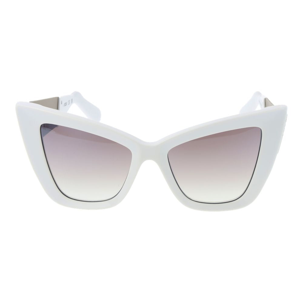 GCDS Weiße Damen-Sonnenbrille