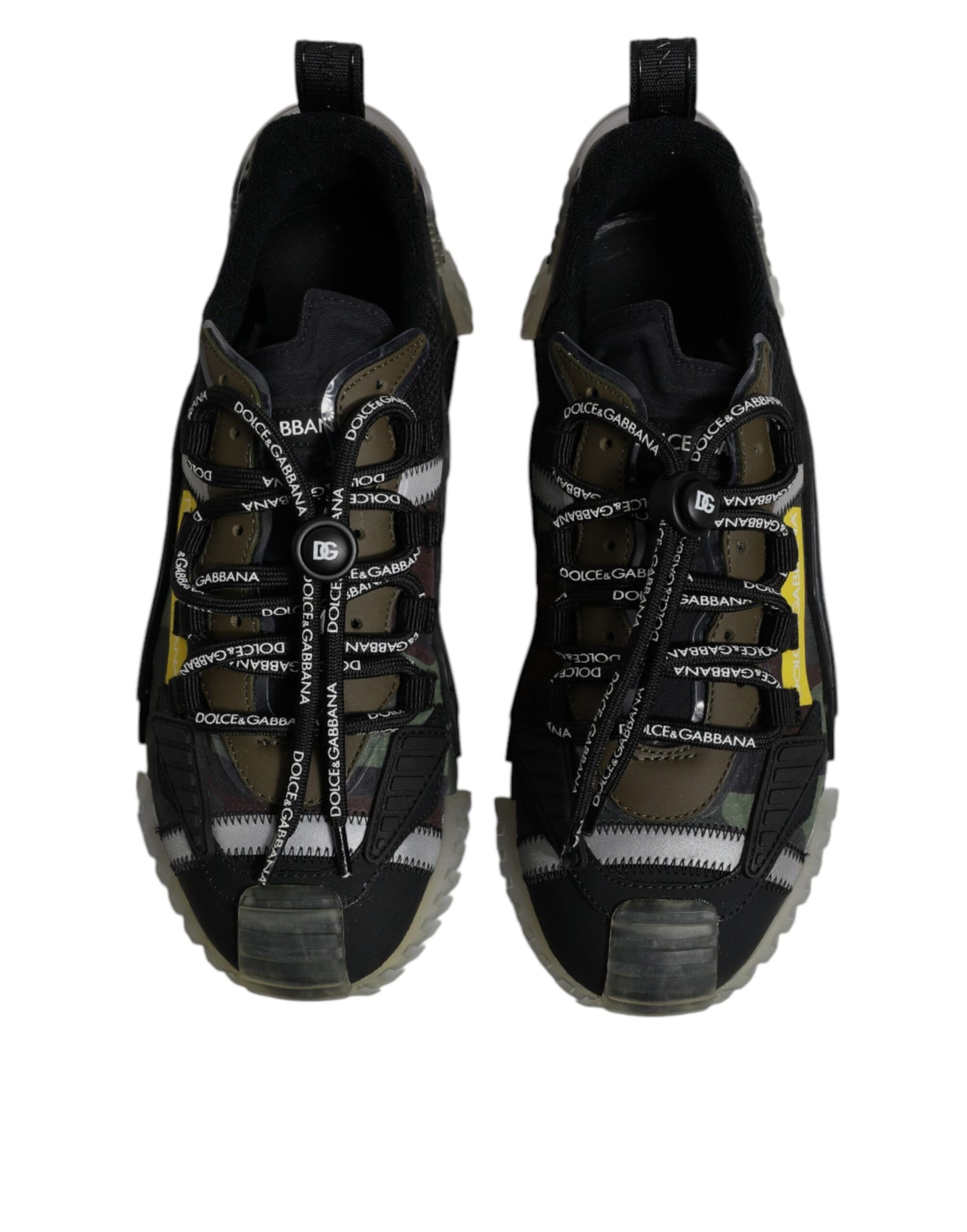 Dolce & Gabbana Schwarz Grün Camo NS1 Low Top Sneakers Schuhe