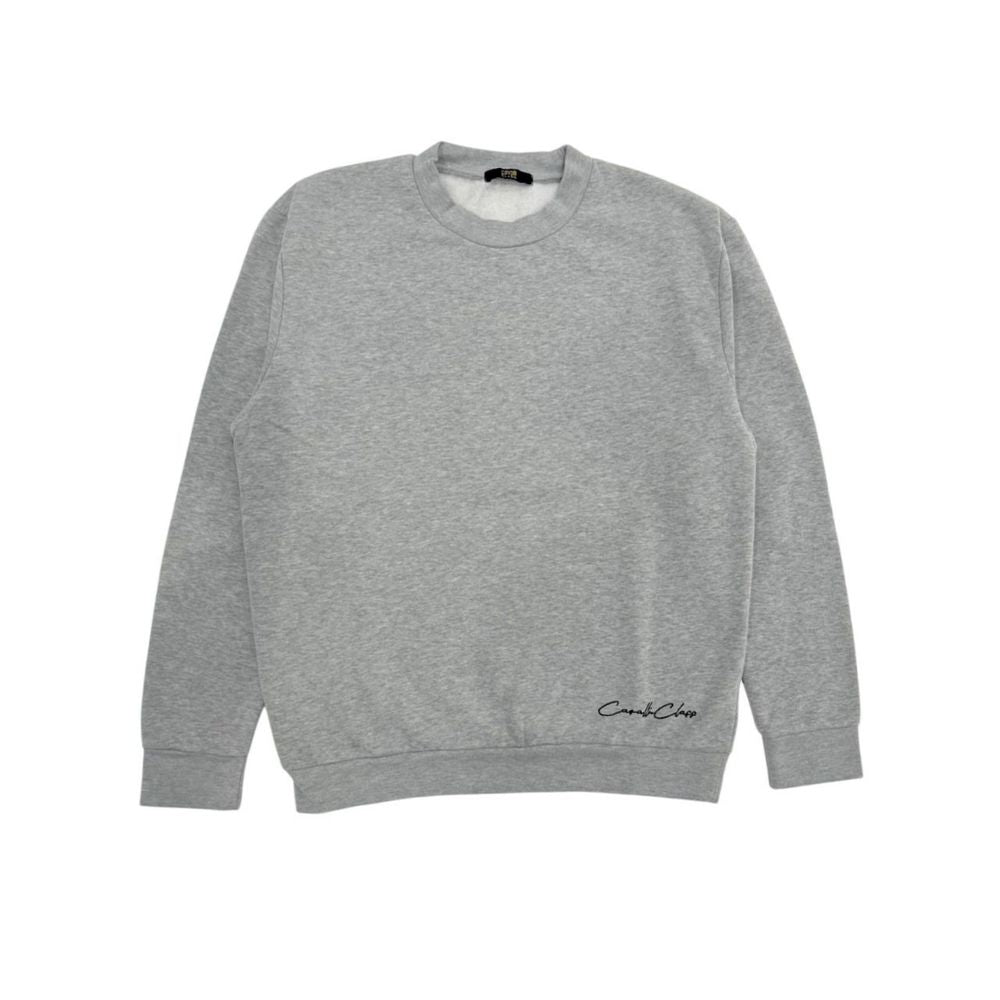 Cavalli Class Grauer Polyester-Hoodie für Damen