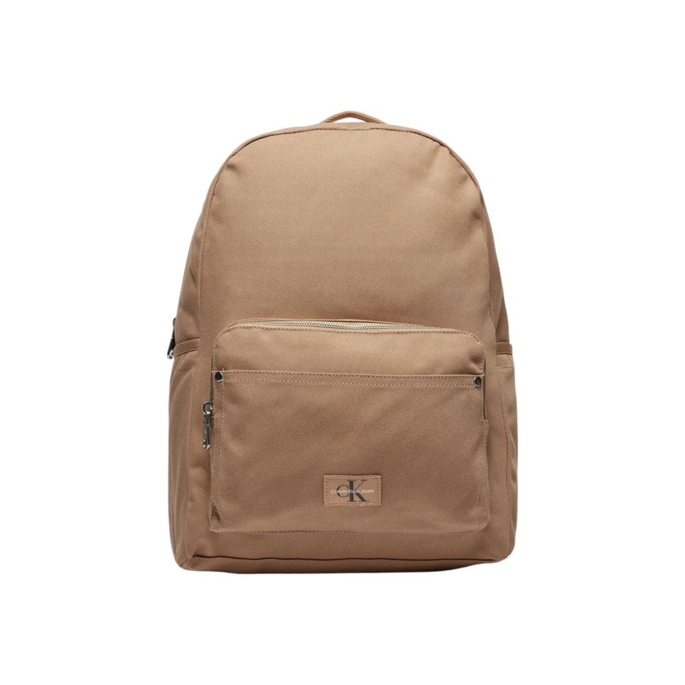 Calvin Klein Jeans – Beigefarbener Rucksack aus recyceltem Polyester