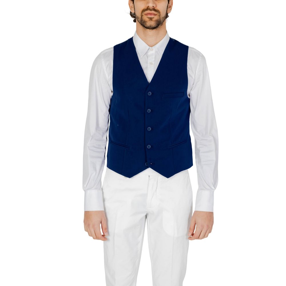 Only & Sons – Blaue Polyesterweste