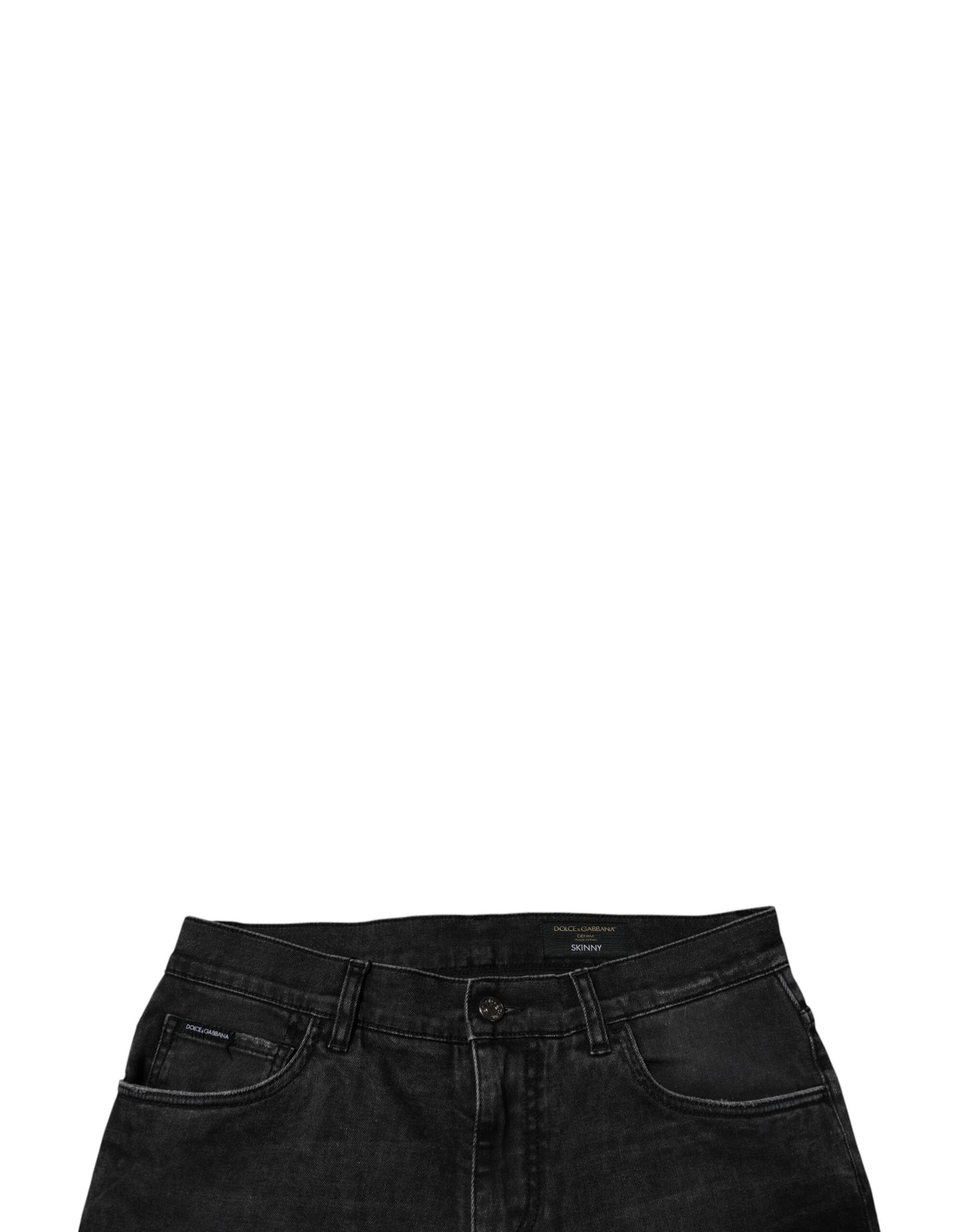 Dolce & Gabbana Schwarze Skinny-Jeans aus Baumwollstretch für Herren