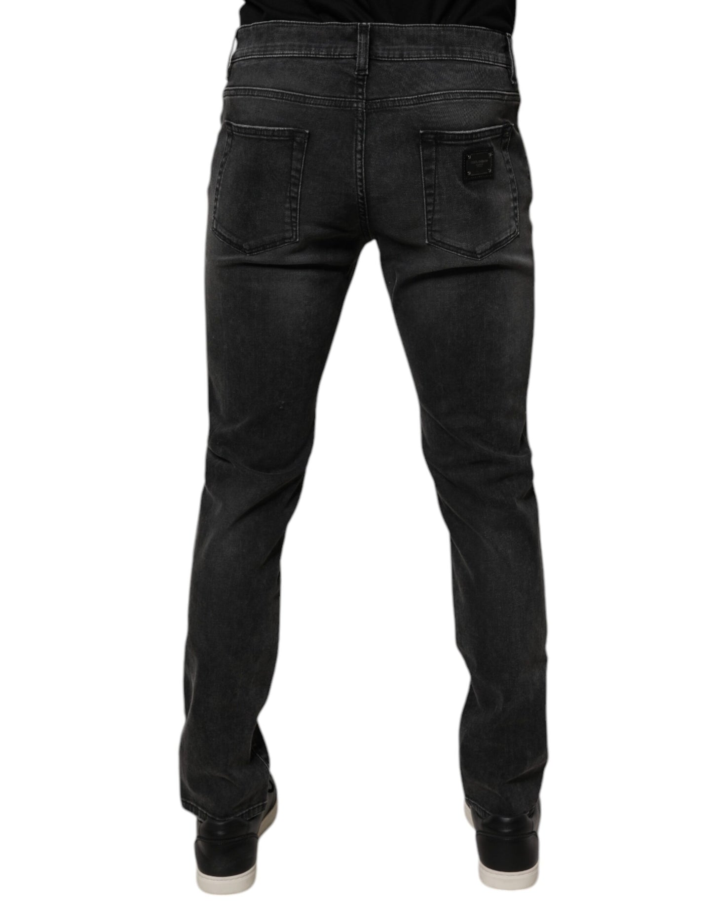 Dolce & Gabbana Schwarze Skinny-Jeans aus Baumwollstretch für Herren