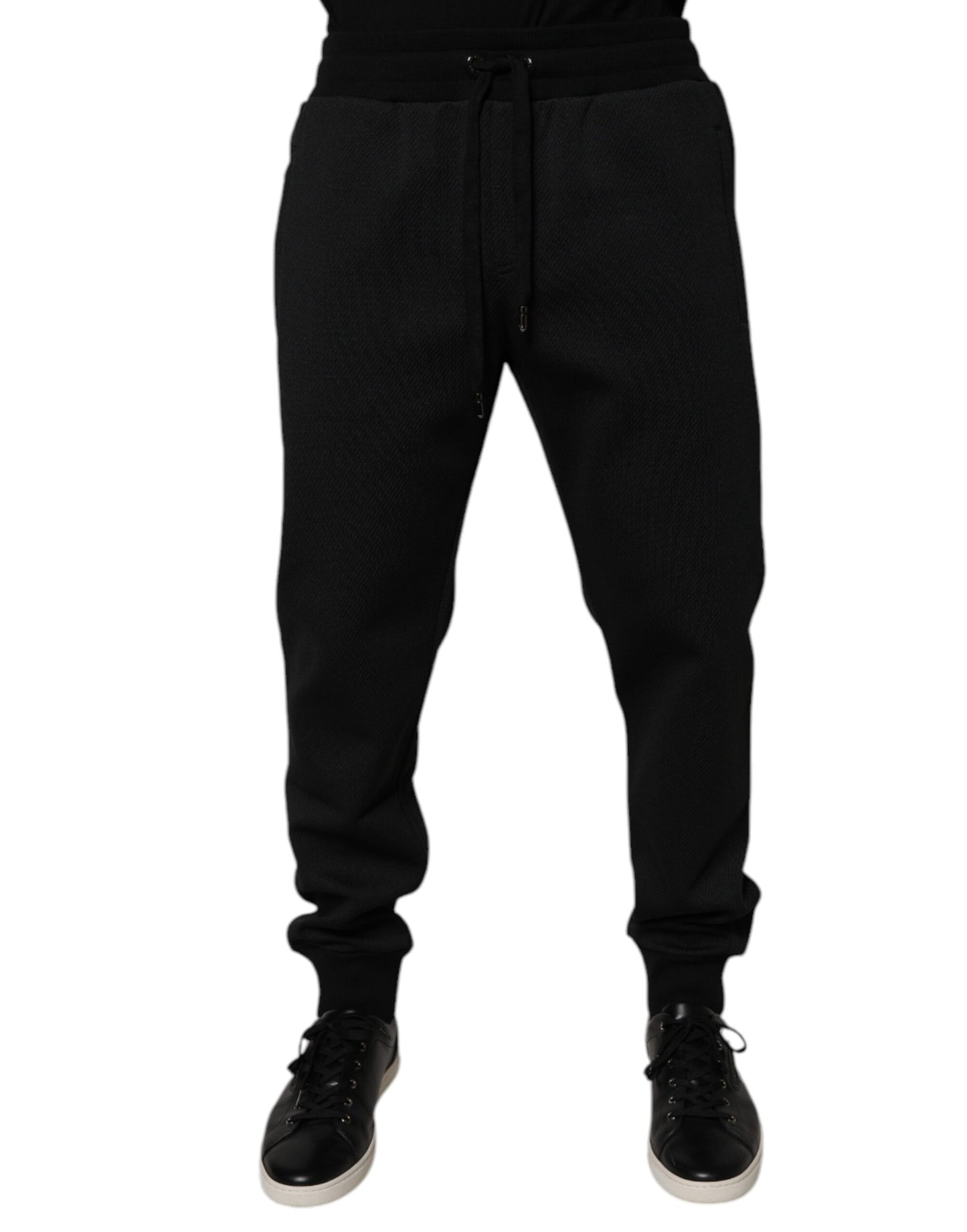 Dolce & Gabbana Schwarze Polyester-Jogginghose für Herren