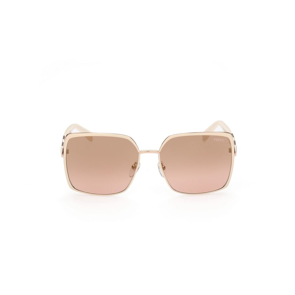 Emilio Pucci Sonnenbrille aus weißem Metall