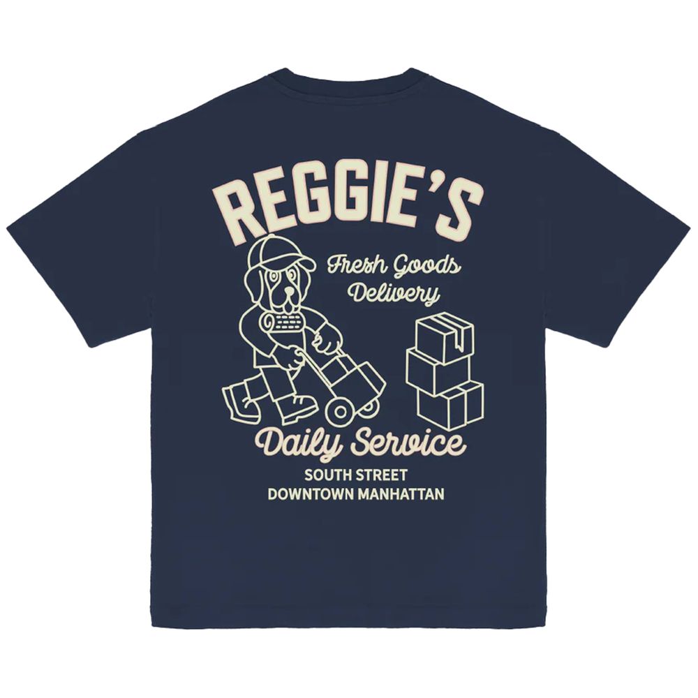 Blaues Baumwoll-T-Shirt von Refrigiwear