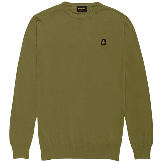 Grüner Baumwollpullover von Refrigiwear