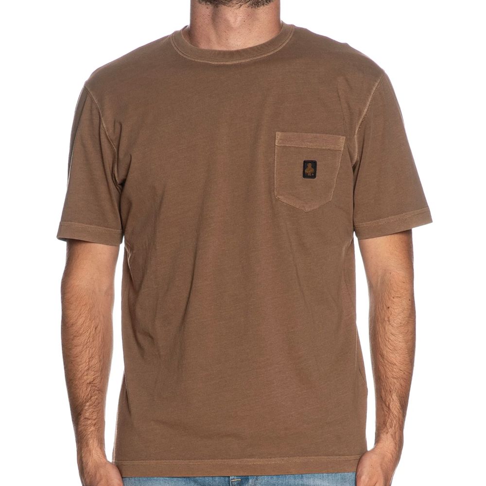 Refrigiwear – Braunes Baumwoll-T-Shirt