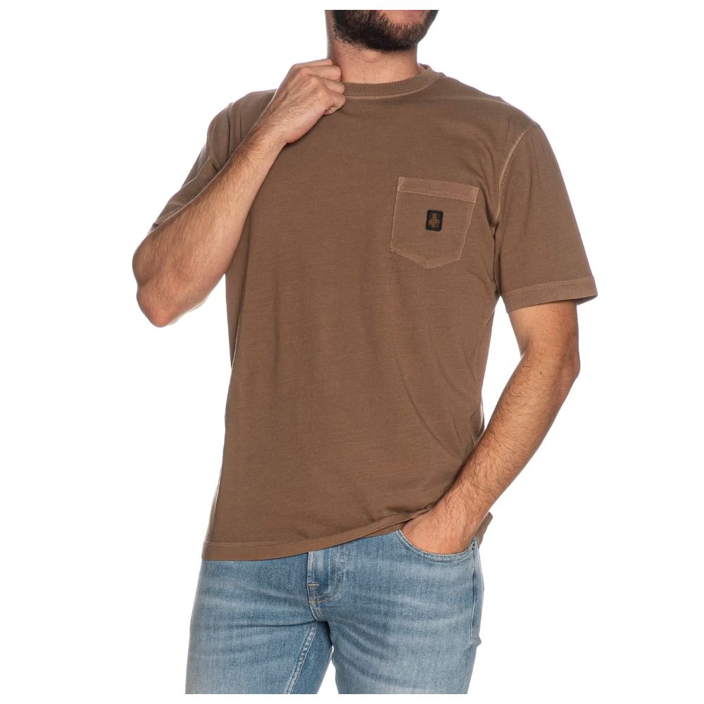 Refrigiwear – Braunes Baumwoll-T-Shirt